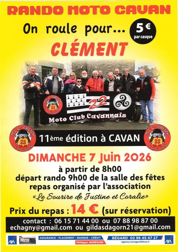RANDO MOTO CAVAN On roule pour ....CLEMENT
