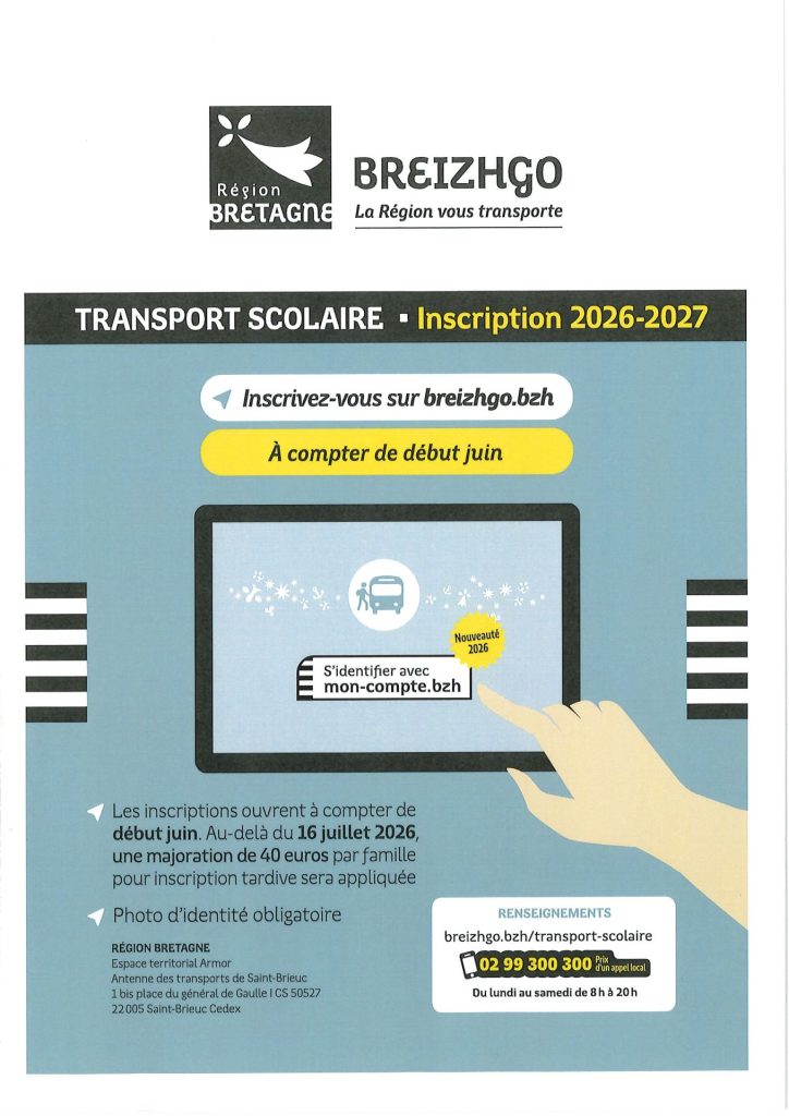 TRANSPORT SCOLAIRE 2026-2027