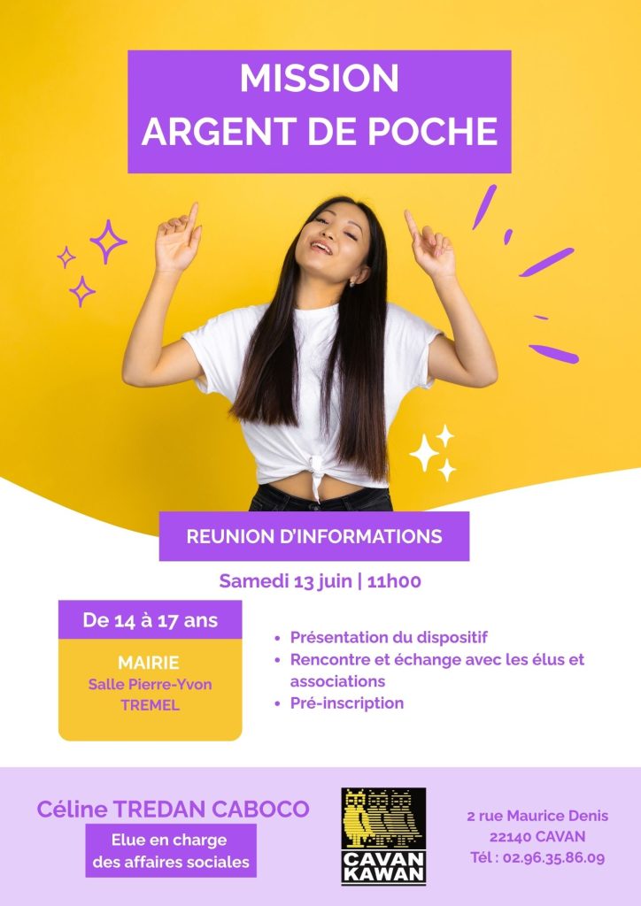 REUNION D'INFORMATIONS MISSION ARGENT DE POCHE