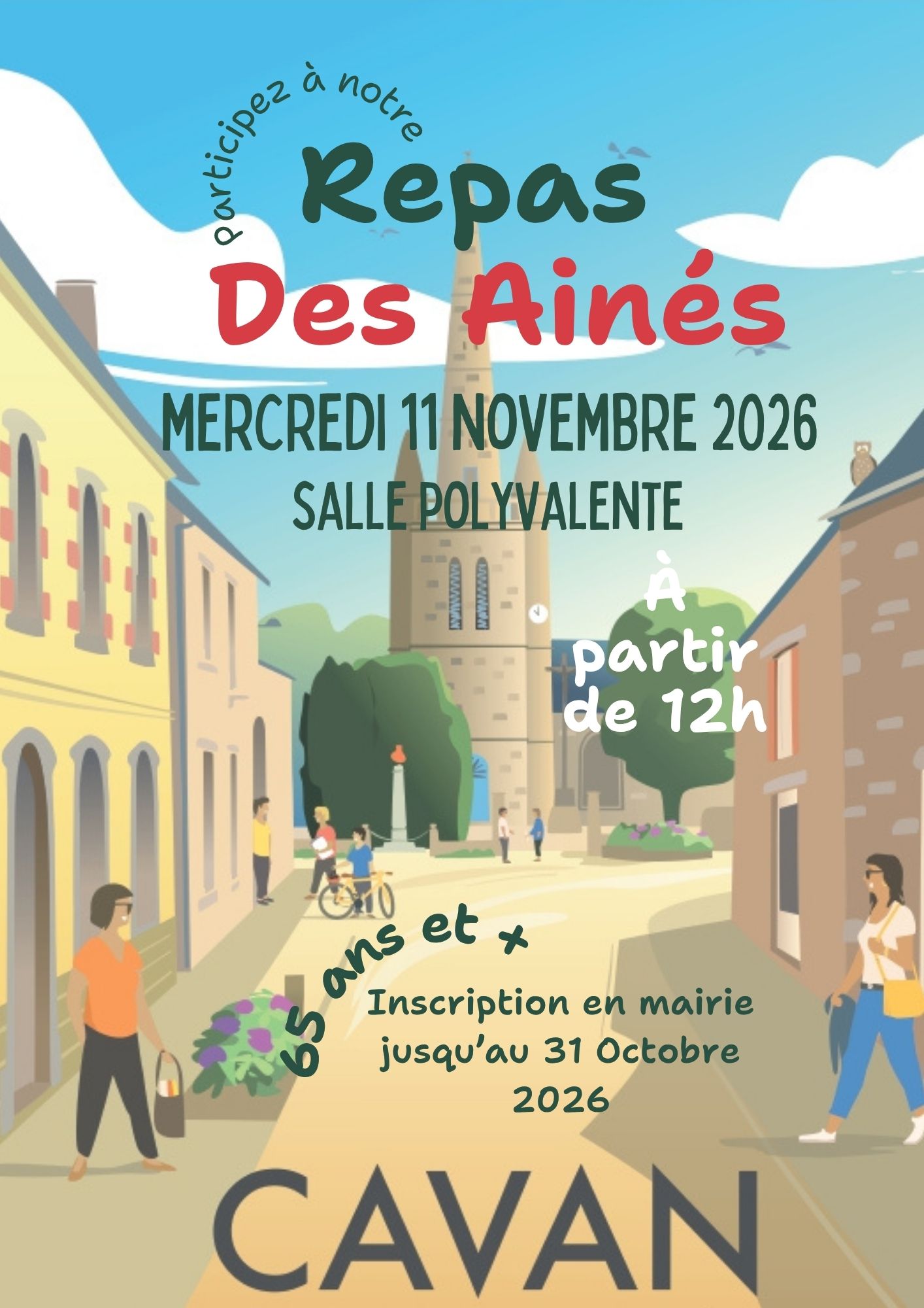 photo Ouverture inscription repas des Ainés 2026