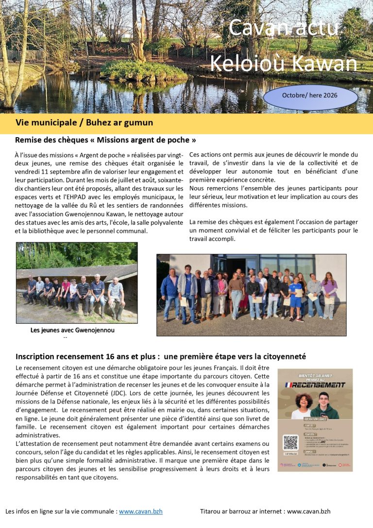 Magazine Octobre 2026